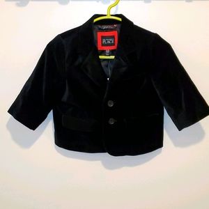 Children's Place black velvet blazer